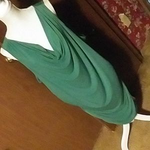green dress